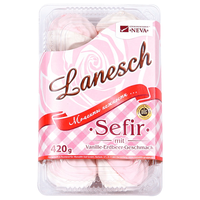 Lanesch Sefir mit Vanille-Erdbeer-Geschmack 420g
